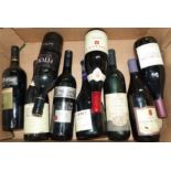 8 bottles of various red wines