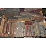 A selection of 19th century and earlier books mainly in leather bindings