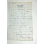 WILLIAM DELISLE HAY - Author and Editor of ''Men and Women'' autograph letter script to Miss