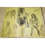 FELIKS TOPOLSKI, lithograph studies of Elvis Presley, 1956, 23'' x 18''