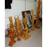 8 large free standing sculptures in various forms