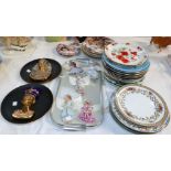 Approx 28 various Collector's plates with certificates; 5 ''Heaven's Little Angels'' china fairies