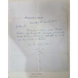 CHARLES DICKENS to Benjamin Webster, Actor, autograph letter script detailing an appointment the