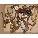 A selection of bell clappers, brackets etc.