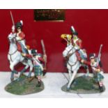 W. Britain Napoleonic War:- Forward Gordons number 3 Scots Grey Trooper and Wounded Gordon