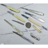 A selection of pen knives (11)