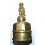 A 1920's style brass golf car mascot, mounted on an early radiator cap