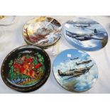 A set of 6 Royal Albert Collector's plates - ''As once they worked the land''; a set of 5 Russian