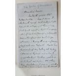 CHARLES DICKENS to Thomas Mitton, autograph letter script on business matters ''Paxton has command
