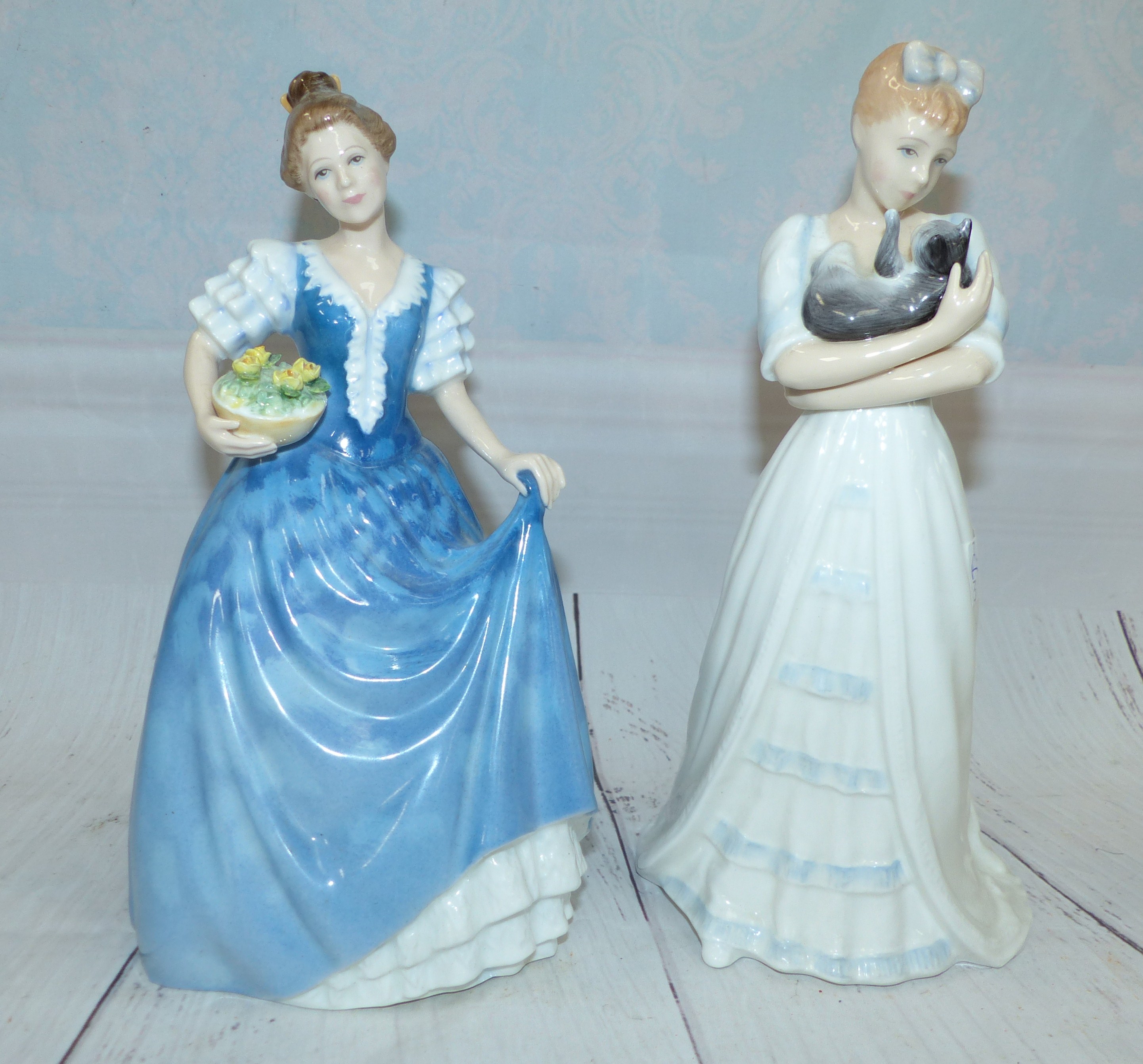 2 Royal Doulton ladies - ''Kimberley'' HN3379 and ''Helen'' HN3601