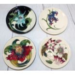 Moorcroft - various pin dishes in different designs 41/2''