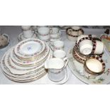 A Paragon Belinda part dinner and tea service, 30 pieces approx; an early 20th century Woods Ware