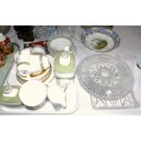 A Royal Doulton Rondelay part tea service; a selection of china and glass; etc.