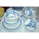 A Royal Tuscan "Charade" 6 setting dinner and tea service, 50 pieces approx