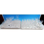 A good selection of Edinburgh lead crystal glasses including Star of Edinburgh pattern, to include