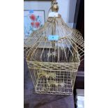 A wirework birdcage