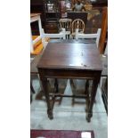 A 19th century joined oak clerk's desk. 36'' wide