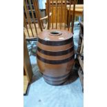 A stoneware barrel. 22'' high