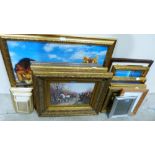 A quantity of gilt framed and other prints