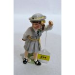 A Royal Worcester figure, Katie's Day School Time. 6½'' high