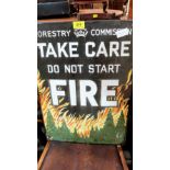 A Forestry Commission enamel sign. 21'' x 15''