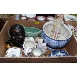 A box of ceramics