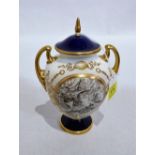 A Royal Worcester vase and cover, The Royal National Life Boat Institution 1824-1974. Limited