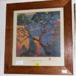 A print after Gustave Baumann 1881-1871. Pinon, Grand Canyon. 18'' 17''