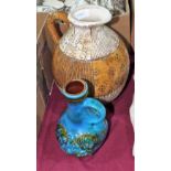 A West German jug and a studio pottery jug