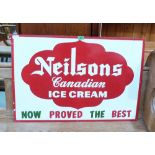 An advertising sign for Neilsons Canadian Ice Cream. 23'' x 34''