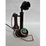 An early 20th century candlestick telephone, AK24, 235 No.2