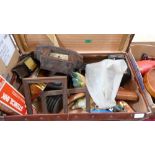 Two boxes of sundries and vintage bygones