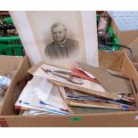 A box of ephemera