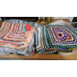 Three hand crocheted double bedspreads