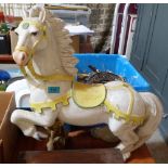 A ceramic horse. 23'' high