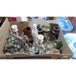 Three boxes of ceramics and glass