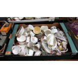 A collection of Royal Albert and other bone china teaware