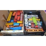 A collection of diecast commercial vehicles. Play worn