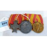 A WW1 group of three Baden medals, the 1916 War Merit; Duke Friedrich Jubilee Medal and Civil