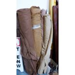 Four rolls of cotton corduroy fabric