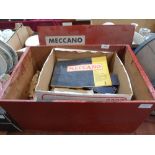 A box of vintage Meccano