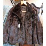 A ranch mink jacket, by Marshall and Snelgrove, London