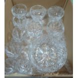 A box of glassware