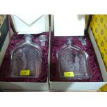 Two boxed limited edition, decanters, Zaglo Glass, 'Rough Shooting' and 'Set Shooting'