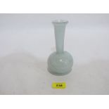 An Mdina grey marbled art glass vase. Signed, 6 1/2' high