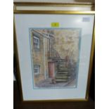 F.G. BARRETT Three watercolours, 'Monserrat 1992'; 'Stac Polaida 1997'; 'Old St.Andrews 1999'