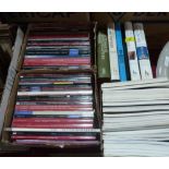 A collection of reference books on antiques and a quantity of auction catalogues