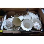 A box of Minton Haddon Hall ceramics