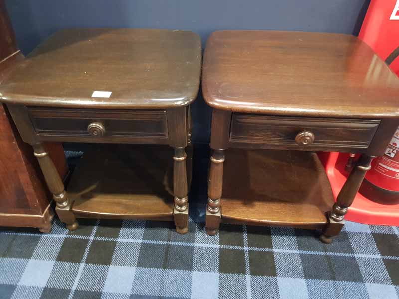 TWO ERCOL STYLE LAMP TABLES
