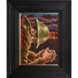 GRAHAM H D MCKEAN, FAITH AND HOPE oil on canvas, signed,